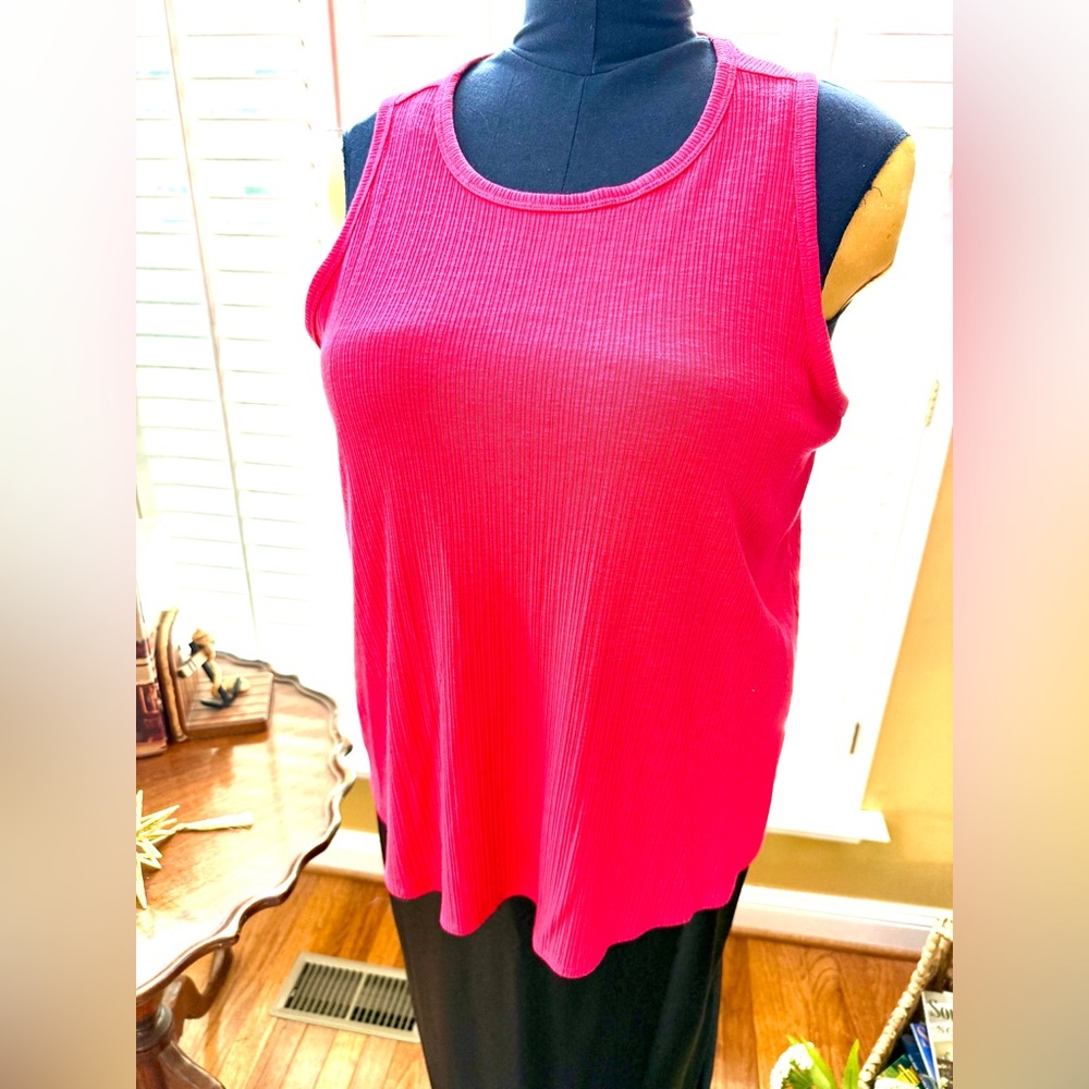 Old Navy Ribbed Tank Top - Bright Fushia